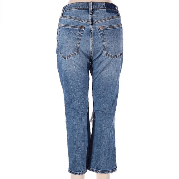 Abercrombie and Fitch Ankle Straight High Rise Jeans -Size 6/28 Extra Short - Picture 2 of 2